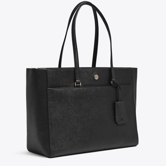 Tory Burch Handbags - Tory Burch Medium 'Robinson' Tote Black Saffiano